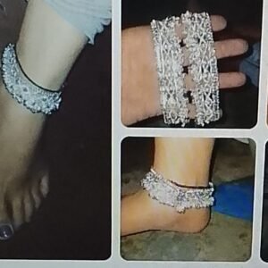 Kuldeep Payal full fancy party wear 6 mahine guarante 1Joda women Alloy Anklet